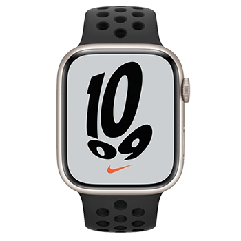 ساعت هوشمند اپل واچ سری 7 مدل 45mm Aluminum Case with Nike Sport Band
